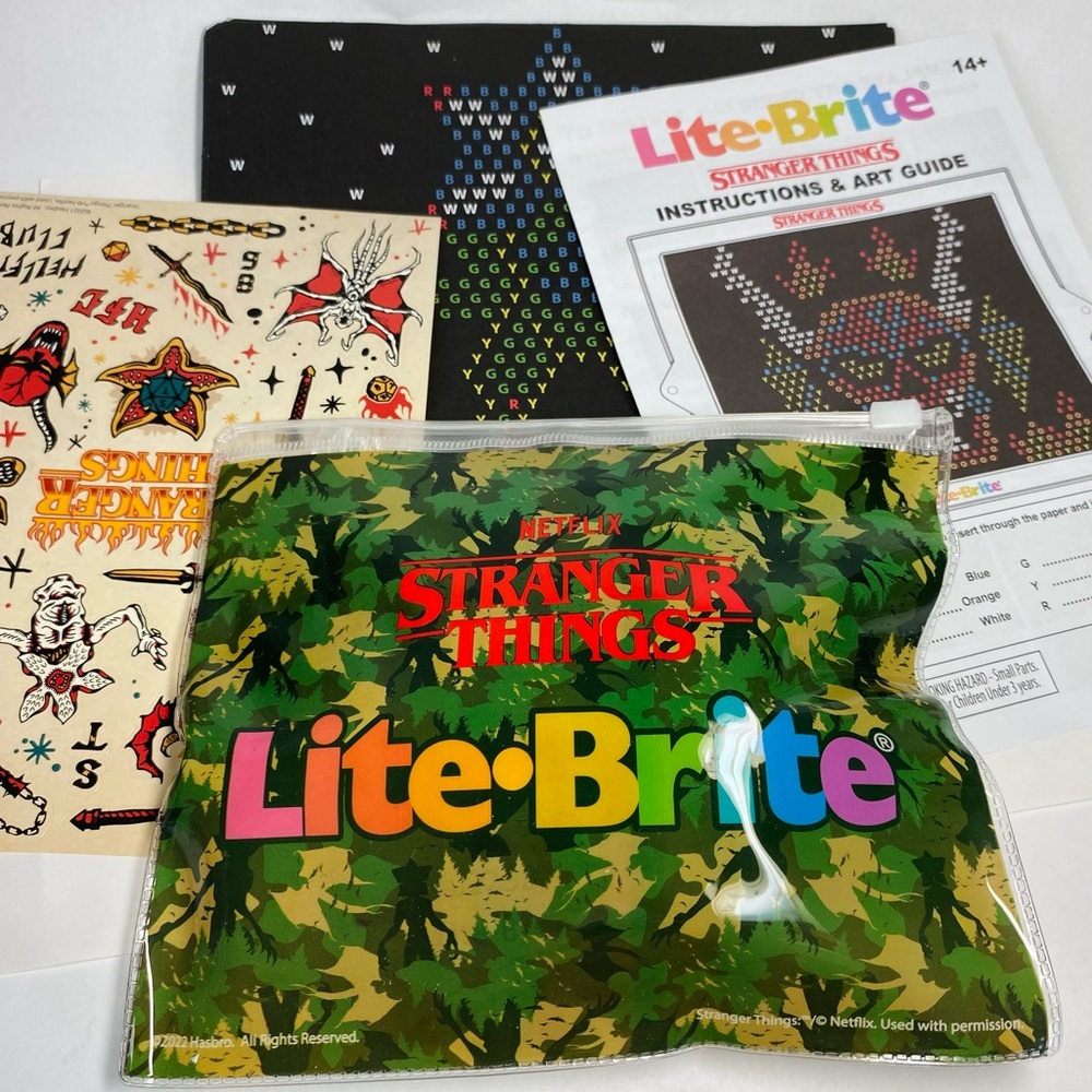 Stranger Things Replacement Set with stickers. No box or board included.